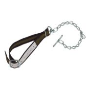 Ошейник для привязи коров 130х4см, с оцинкованной цепью, вертлюгом, закруткой, артикул 125482