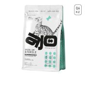 AJO Cat 0,4 кг Sterile Сухой полнорационный корм для активных стерилизованных кошек с высоким содержанием белка 24/96