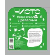 Наполнитель ЧИСТО д/кошек ДРЕВЕСНЫЙ ВПИТЫВАЮЩИЙ зеленый 8,5л/4кг