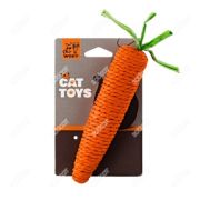 Игрушка  д/кошек WOGY Морковка -погремушка 24/16х3.5см, когтеточка арт.2024-0866 Код272653
