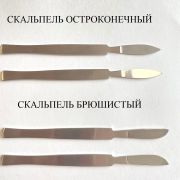 Скальпель остроконечный (из нерж.стали)