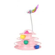 Игрушка д/кошек Пирамида NUNBELL 26х26х30см с шариками и дразнилкой микс арт.30919-0176