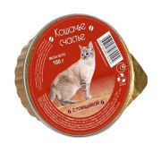Кошачье счастье 100 г д/кошек  Говядина  ламистер  1/20