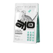 AJO Cat 1,5 кг Sterile Сухой полнорационный корм для активных стерилизованных кошек с высоким содержанием белка 6/30