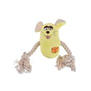 Игрушка д/собак-пищалка 10х6х5см с канатами микс арт.10920-1107