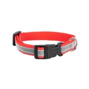 Ошейник Аркон Dog & Vogue красный светоотражающая лента 1,5 см дл. 24-35 см DV03150102