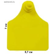 Бирка Female 09 мама. Жёлтая с номером (69,5x57,0)