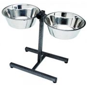 Подставка с мисками 1,6л Триол 2*1,6 9033 нерж.сталь 30281005