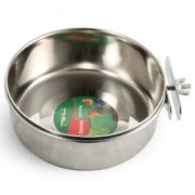 Миска д/птиц металлич.с винтом 0,8л. 77640С  Триол--