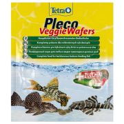 TETRA Pleco Veggie Wafers 15г с добавлением цукини для донных рыб 257313