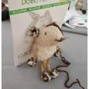 Игрушка д/кошек WOGY Мышка мягкая 10х7х3.5см с кошачьей мятой на веревочке l=15см с кольцом, микс арт.2025-2193 Код275747