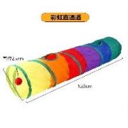 Игрушка д/кошек WOGY Тоннель 110х25см с дразнилкой Шарик меховой d=4.5см арт.2025-2644 Код276054