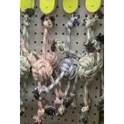 Игрушка для собак Мяч NUNBELL канатная с веревками 4шт, d=6см l=30см, микс арт.2025-2843 Код275767