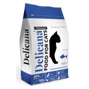 DELICANA Сух.д/кошек Лосось 400г 1/20 3174