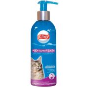 Клини Шампунь-кондиционер для длиннош кошек Роскошный шелк  200мл 1/15