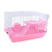 Клетка д/грызунов 47*30*27см платформа с домиком и горкой, колесо, поилка, кормушка, купалка микс арт.10922-6063