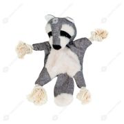 Игрушка д/собак-шуршалка WOGY Енот 28х26х3.5см с канатами арт.2024-1348 Код273555