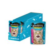 ВКУСМЯСИНА «Кусочки с индейкой в соусе» для стерилизованных кошек (пауч), 85 г 1/28