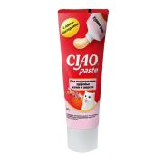 INABA Ciao Paste Лакомство д/кош Паста Куриное филе д/вывода шерсти с лактобактер 1шт/80г  4580