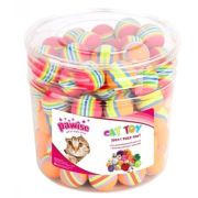 Игрушка д/кошек Pawise Шарик радужный 4см (Новый) 1/90