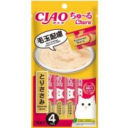 INABA Ciao Churu Лакомство д/кош Пюре Куриное филе Для здоровья кожи и шерсти 4шт/56гр   4944