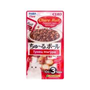 INABA Churu Ball Лакомство д/кош Топпинг Тунец Магуро 3шт/30г (Новый)  4674