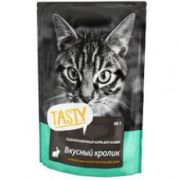 TASTY 85,0 д/кош пауч с кроликом в желе 1/672 1/28