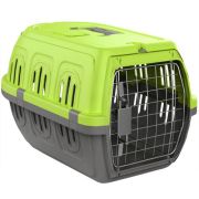 Переноска 61х39х37см  д/жив пластик зеленая Pawise