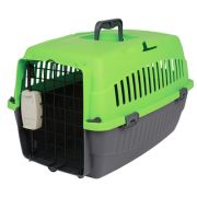 Переноска 49*33*30см BON усилен.замок пластик серая Keiko