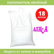 Наполнитель АЛИСА д/кошек ДРЕВЕСНЫЙ ВПИТЫВАЮЩИЙ хвойный антикризис 18 л