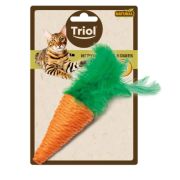 Игрушка д/кошек «Морковка с перьями», 75/140мм, серия NATURAL, Triol