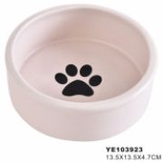 Миска керам.13,5*13,5*4,7 см 9110  лапка