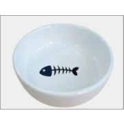 Миска керам, 12*12*3.5cm 9114 рыбья кость
