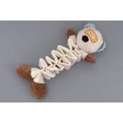 Игрушка д/собак Зверята-пищалка WOGY 34х15см растягивающаяся с подвиж. карманами д/лакомств, уши и тело шуршат, микс арт.2024-6742 Код274860