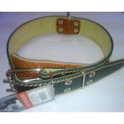 Ошейник №45 с подклад украшен кольц посеред 54-71см АРТ645  1/5