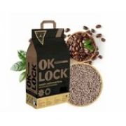 Наполнитель OK-LOCK д/кошек РАСТИТЕЛЬНЫЙ КОМКУЮЩИЙСЯ КОФЕ  5л/2,15кг 1/6