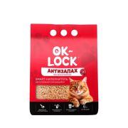 Наполнитель OK-LOCK Антизапах РАСТИТЕЛЬНЫЙ 10кг (27л)