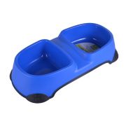 Миска NUNBELL д/животных двойная 2х900мл 40х20х8.5см, микс арт.30919-0134