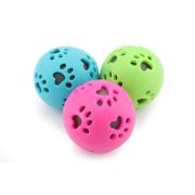 Игрушка д/собак Мяч пищалка NUNBELL d=7см микс арт.31019-0191