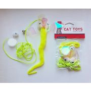 Игрушка д/кошек Дразнилка NUNBELL Стрекоза с колокольчиком на веревочке l=140см, арт.10922-8469