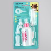 Набор WOGY для вскармливания животных 8пр: бутылочка 60мл, соска 5шт, ершик, игла д/сосок арт.2024-0804