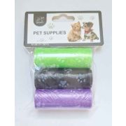 Набор сменных пакетов NUNBELL 3рулона с рисунком 8х6х2.5см, р-р пакета 30х22см, 15шт в рулоне, микс арт.10123-1871