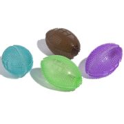 Игрушка д/собак Мяч-регби WOGY 9х5.5см с шипами, мигает, микс арт.2024-0927