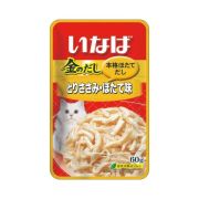 INABA КИННОДАСИ пауч 60г в желе Куриное филе+кацуобуси д/кошек 1/48 6860