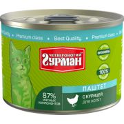 Гурман паштет 190,0 для котят с курицей 1942 1/12