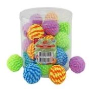 Игрушка д/кошек Мячик для кошек плетеный гремящий (4 см.) 1/30