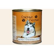 Собачье Счастье 750,0 птица с потрошками в желе 1/12