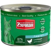 Гурман паштет 190,0 для кошек с курицей 1980 1/12