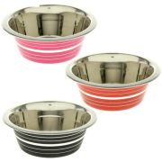 Миска 2,8л цветная  с полосой эконом VM-2609 (E)  3124