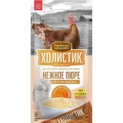 Деревенские лакомства Холистик Премьер д/кош. «Нежное пюре со вкусом индейки с икрой летучей рыбы», 4х10г (5724) 1/200